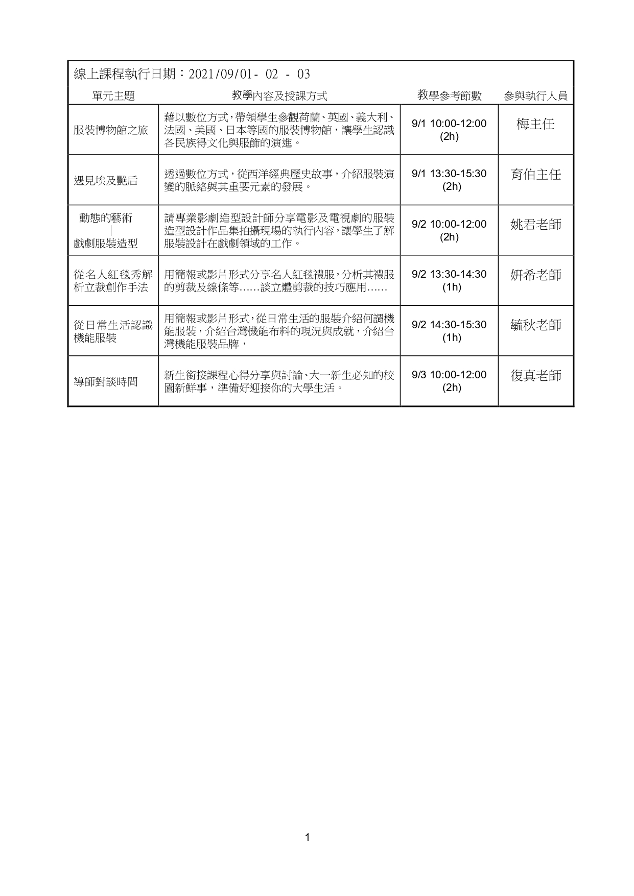課表2